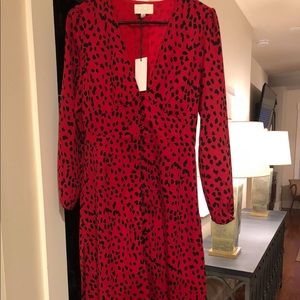 RAHI Red Leopard Scarlett Dress